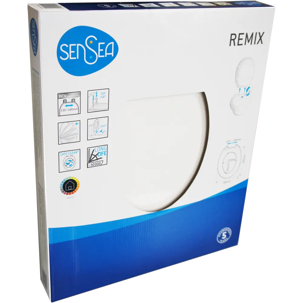 Сиденье для унитаза Sensea Remix YHUF-X67 с микролифтом цвет белый STLM-2112691 - Вид №11