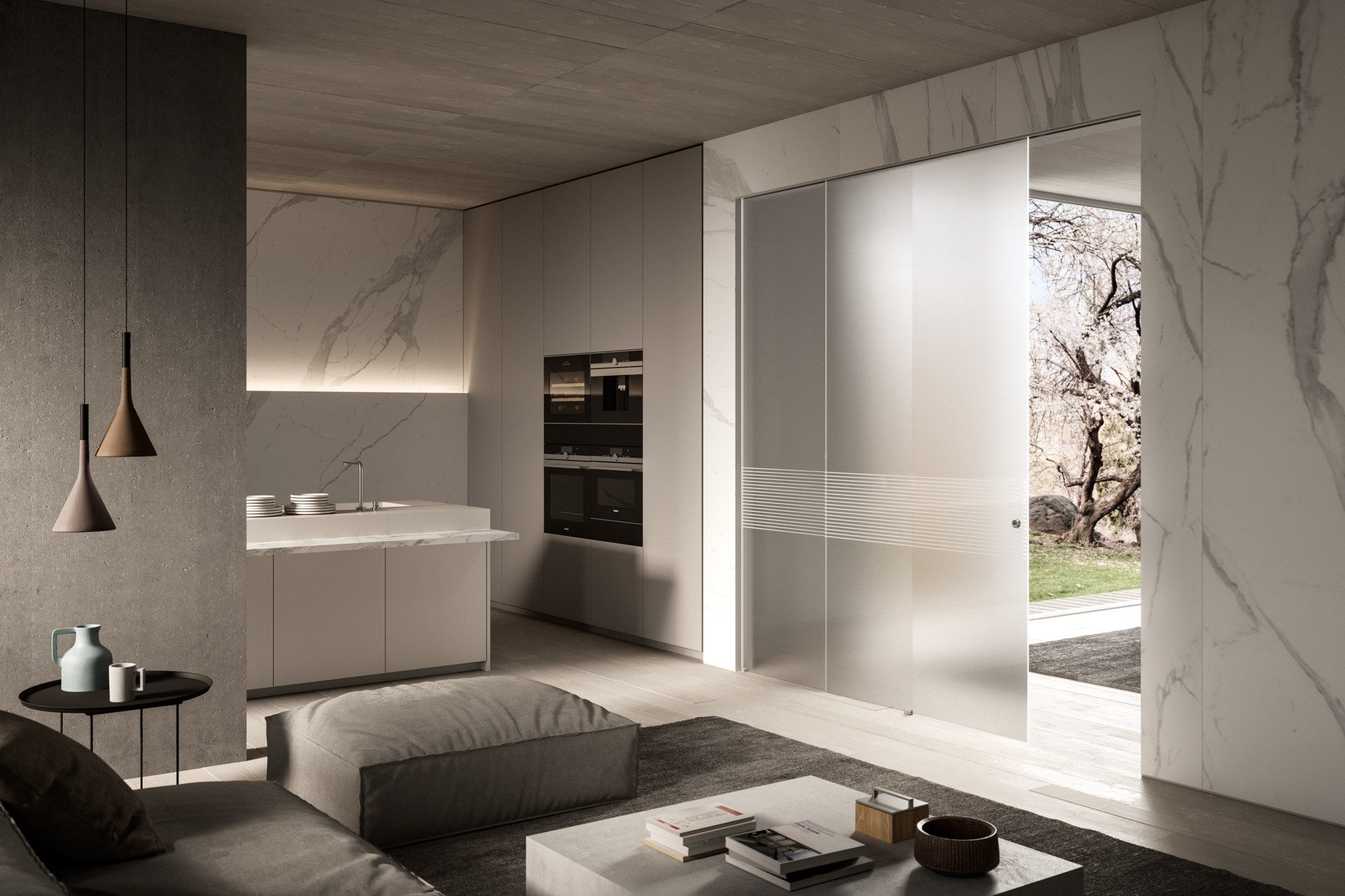 Раздвижные стеклянные двери HenryGlass VITRA ARCH-00075950 - Вид №4