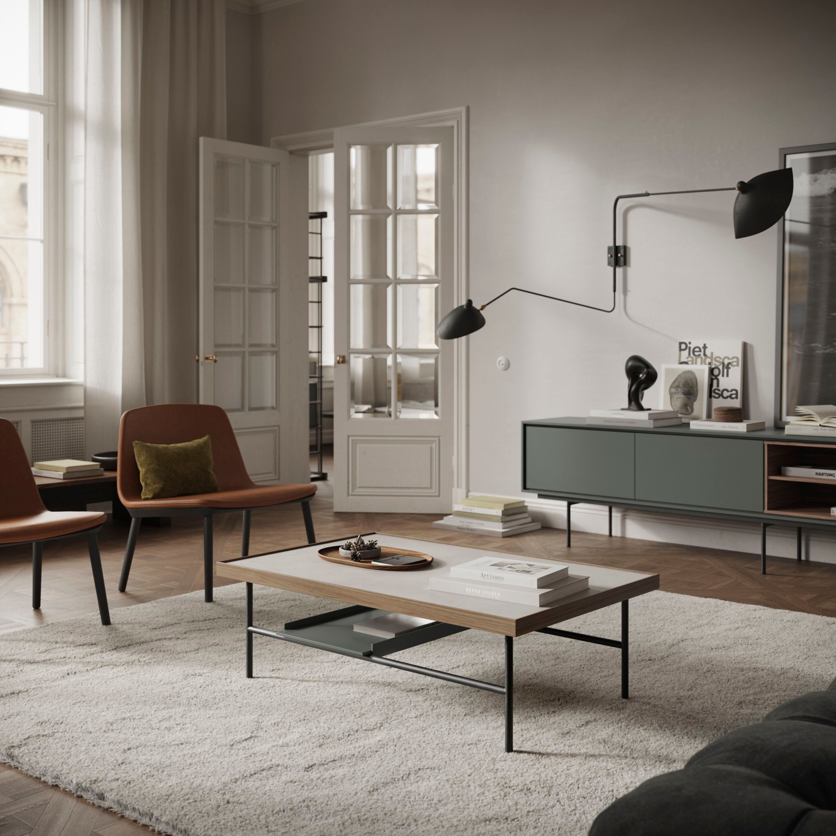 Прямоугольный деревянный и керамический журнальный столик TREKU Kutxa ARCH-00118649 - Вид №3