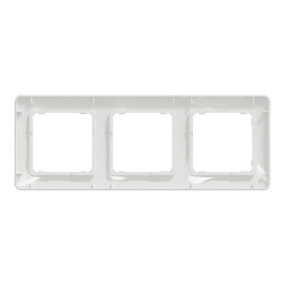 Рамка для розеток и выключателей Systeme Electric Sedna Design  3 поста, цвет белый STLM-2158707 - Вид №2