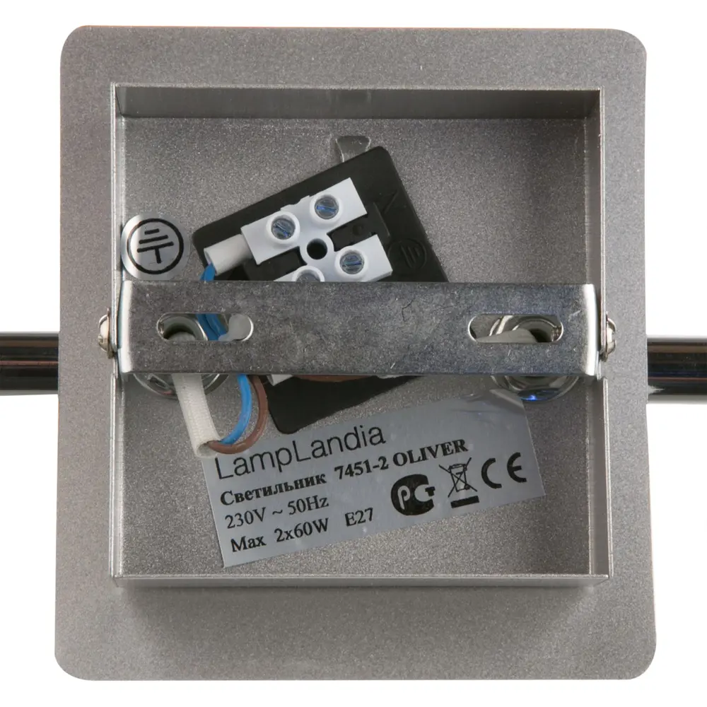 Спот Chrom 2xE27x40 Вт LAMPLANDIA STLM-2069680 - Вид №1