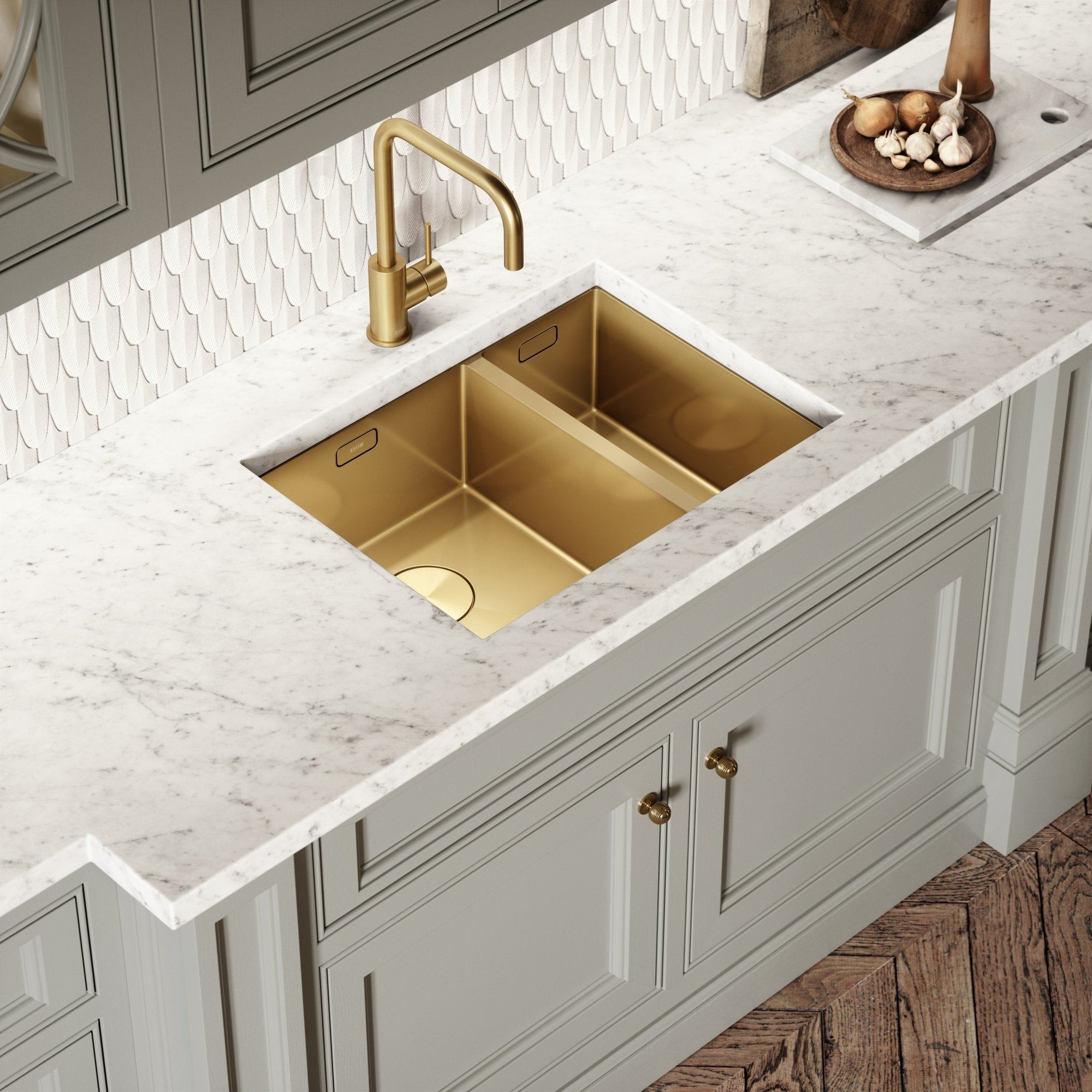 Раковина из нержавеющей стали с одной и половиной ванны LUSSO CUBO ARCH-00038543 - Вид №4