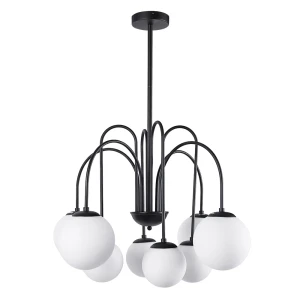 Люстра на штанге Arte lamp Mebsuta A1675lm-8bk 8 ламп 5 м² цвет черный