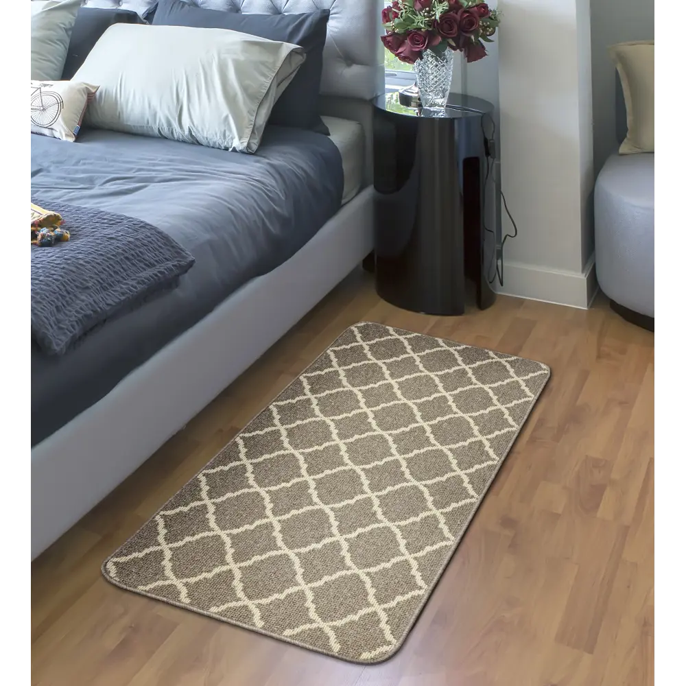 Коврик Cardiff 67x140 см полипропилен/резина цвет коричневый 82207819 STLM-2033525 Santreyd  - Вид №2