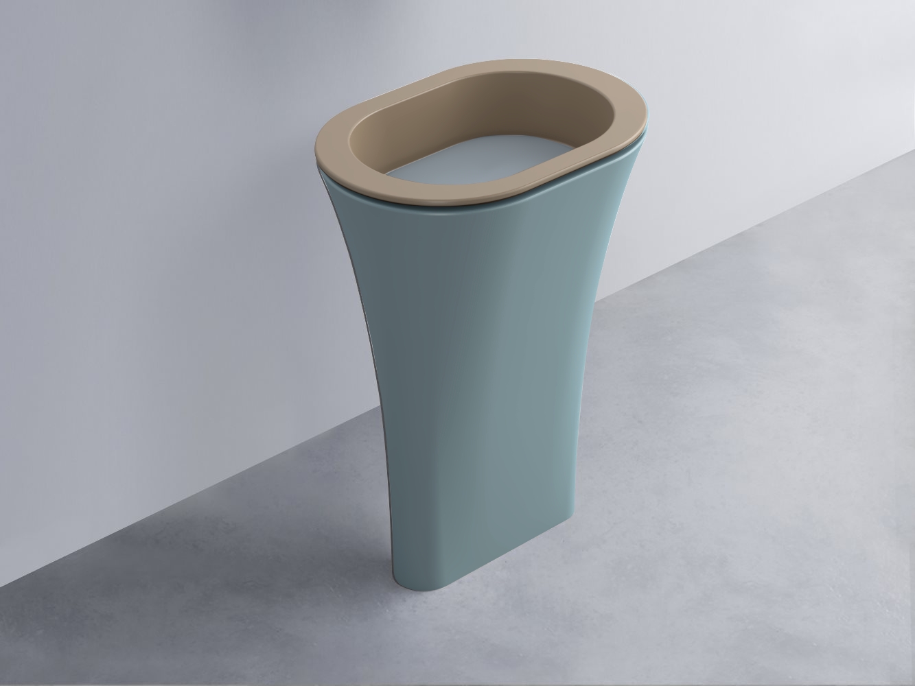 AMLA65-AN+AMPILO-BR+AMCOLO-PL Раковина Amedeo Ovale отдельностоящая cielo Enjoy + Amedeo Ceramica Cielo