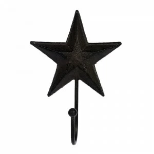 Крючок настенный черный 18 см "Звезда" BLUMEN HAUS  00-3971615 Черный