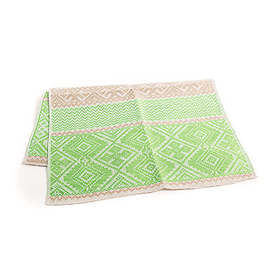 10С195 Рушник 500 мм 50 х 150 см №14 зеленый (рис.146 торжество) Santreyd 