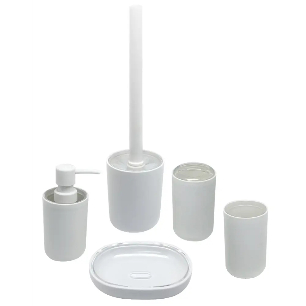 Мыльница настольная Vidage «Parma» пластик цвет белый STLM-2098961 - Вид №1