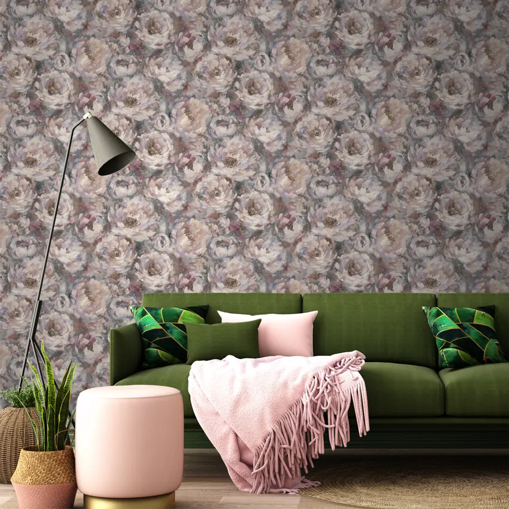 Обои флизелиновые Inspire Peony светло-бежевые 1.06 м Fossil 4 STLM-2148307 - Вид №2