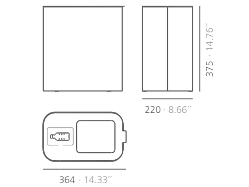 Оцинкованная стальная мусорная корзина для мусора Systemtronic ARCH-00073084 - Вид №2