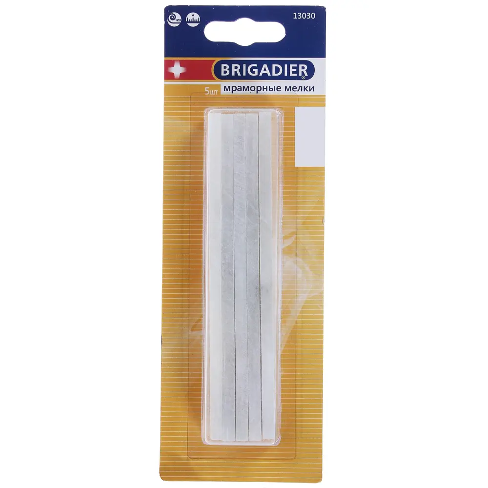 Мелки разметочные мраморные 5 шт BRIGADIER STLM-2196019 - Вид №3