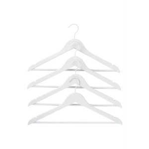 KONSENSA Деревянные плечики для одежды с мягким покрытием, белые, 4 шт 89396143