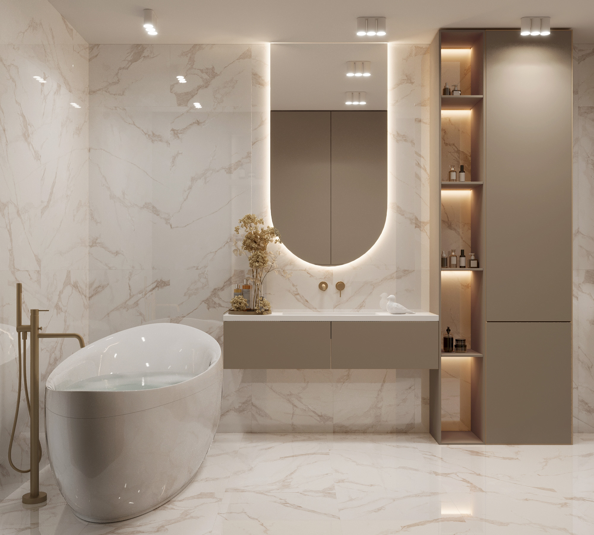Керамогранит CALACATTA BIANCO 60х120 Arcadia Ceramica FP1019-A