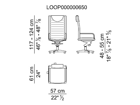 Кожаное офисное кресло с высокой спинкой i 4 Mariani ARCH-00117719 - Вид №4