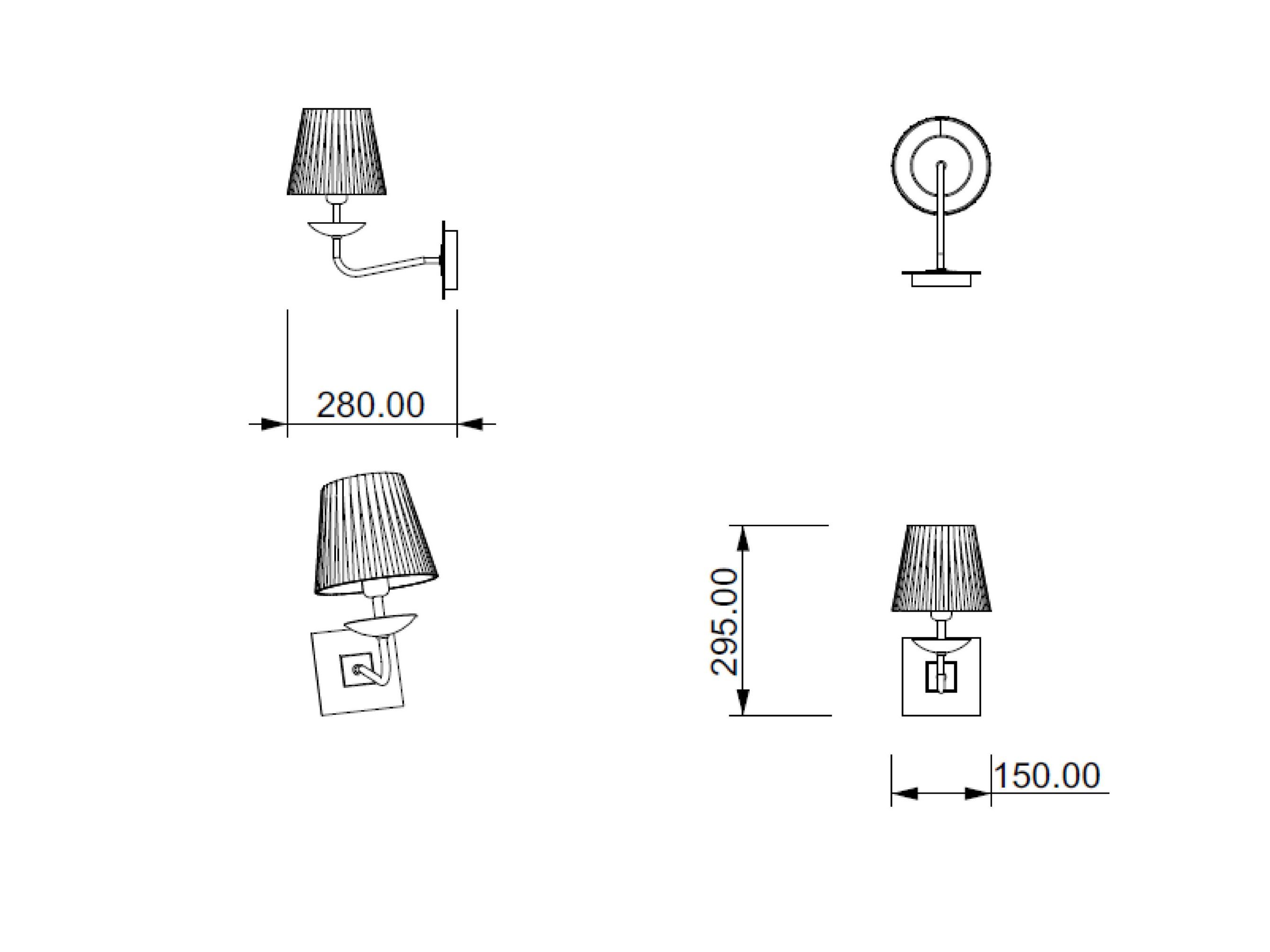 Металлический светодиодный настенный светильник Lampex Italiana NOVA ARCH-00009172