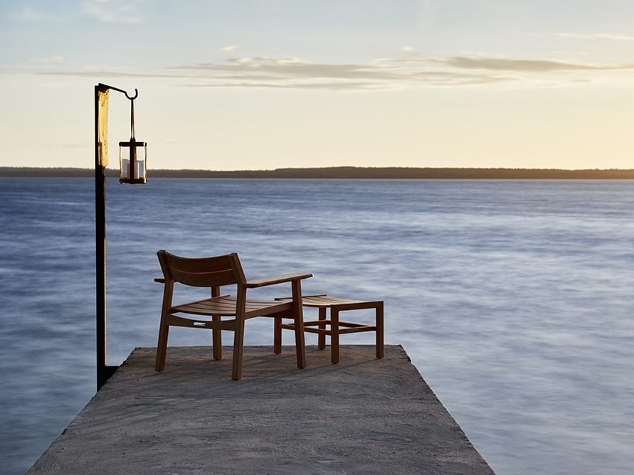 Прямоугольная подставка для ног из тикового дерева Skargaarden Djurö ARCH-00025868 - Вид №1