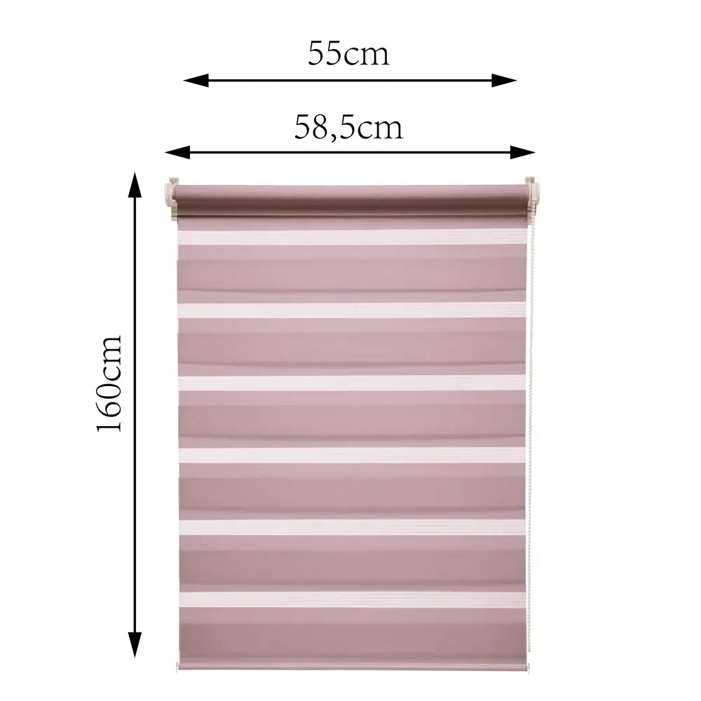 INSPIRE Peter - Рулонная штора день-ночь в сиреневом цвете 55×160 см 85225656 STLM-0060090 - Вид №2