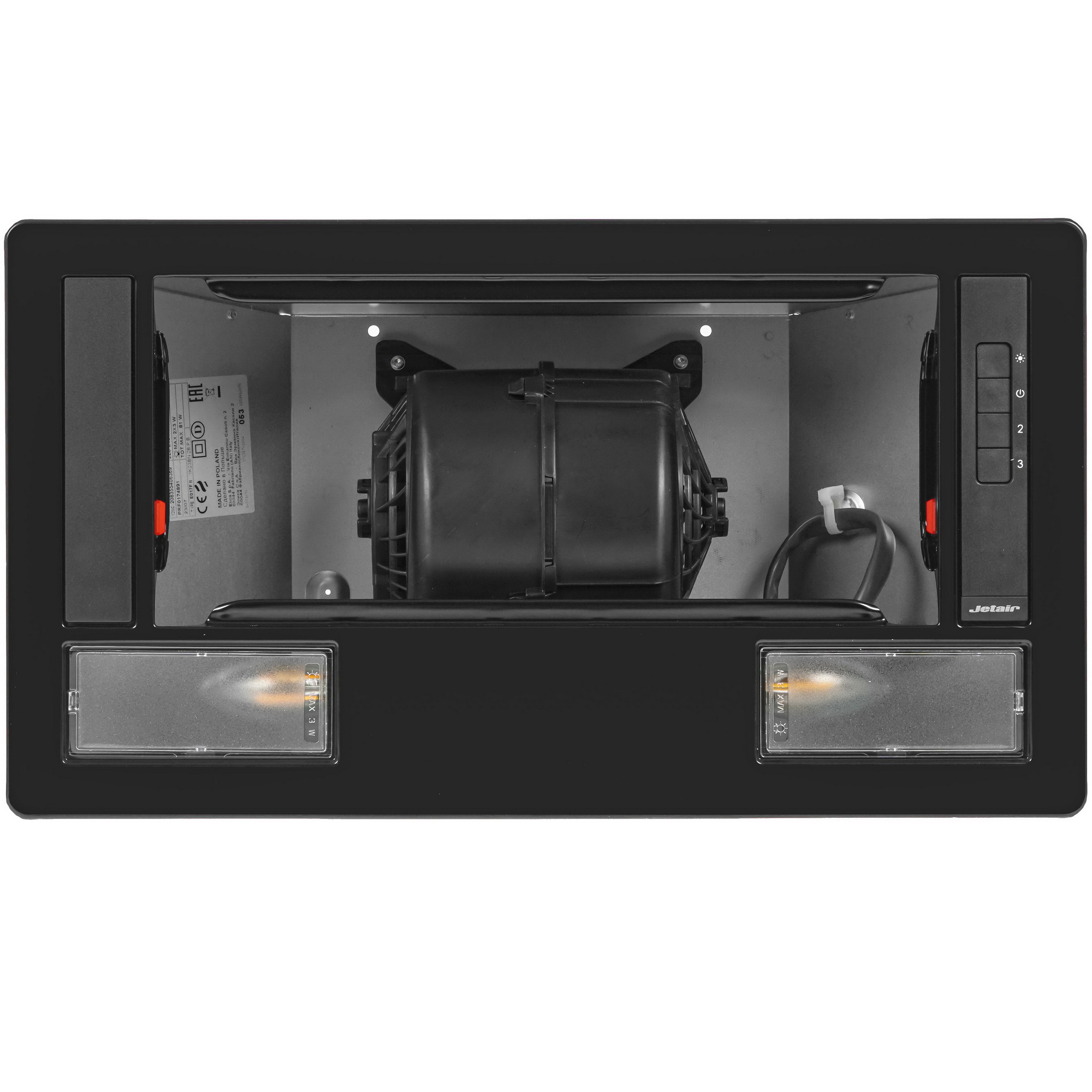 5352808 Вытяжка полновстраиваемая Jetair VIERA LUX BL/A/52 черный STDN-0069182 - Вид №6