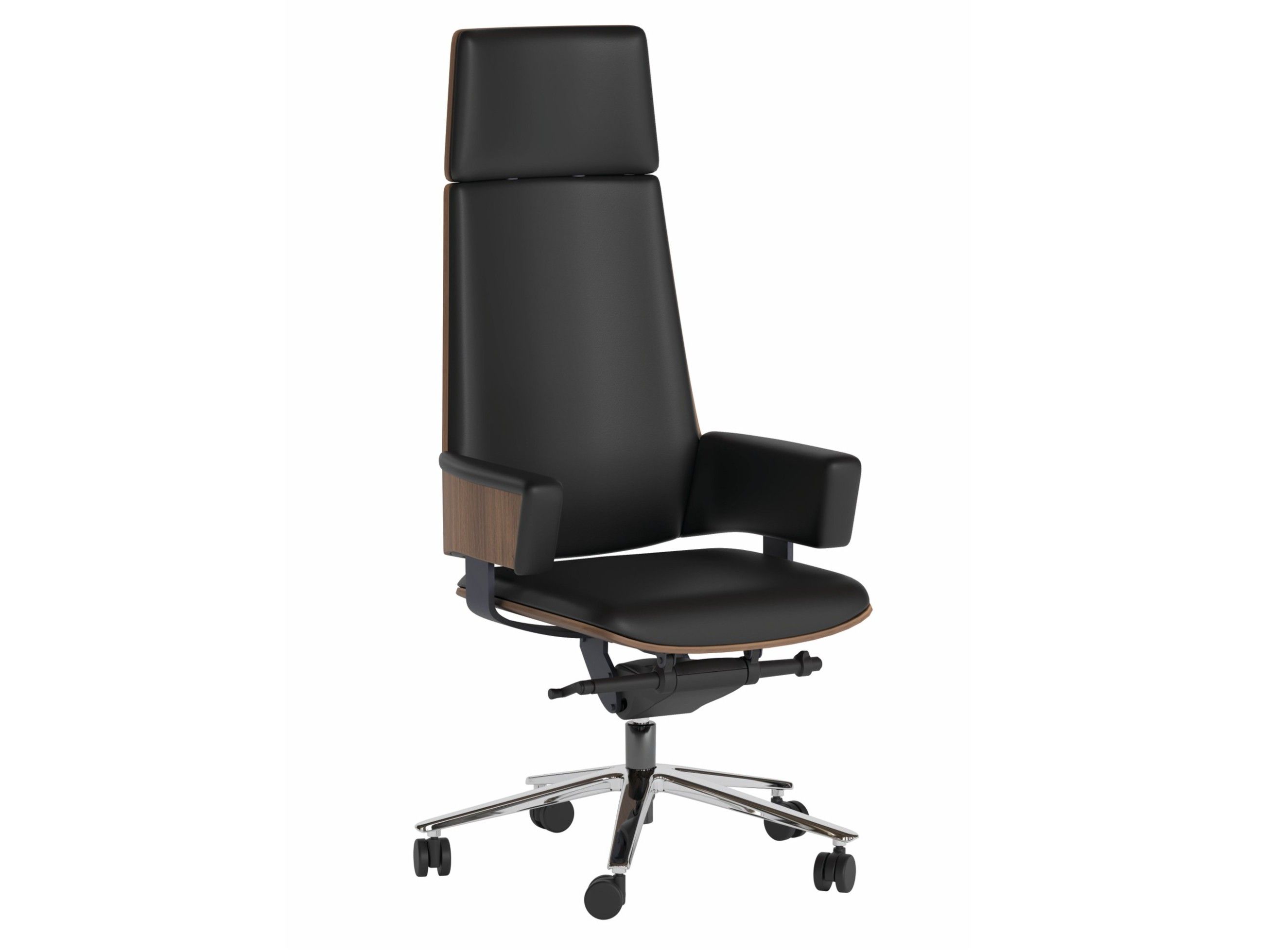 5-спицевое кожаное вращающееся офисное кресло с высокой спинкой Ersa Carna ARCH-00060602