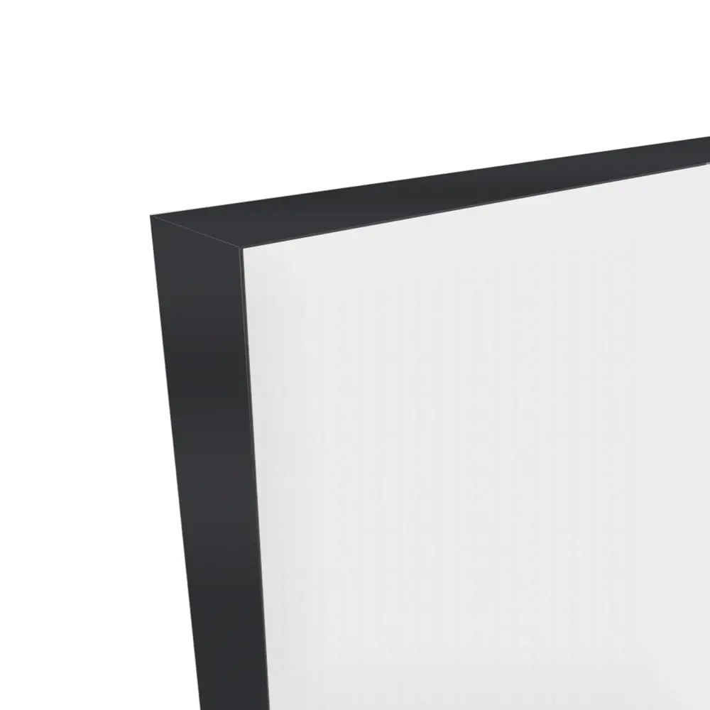 Дверь межкомнатная глухая Invisible 60x220 см цвет белый с замком черная кромка 89433699 STLM-2033139 VELLDORIS  - Вид №6