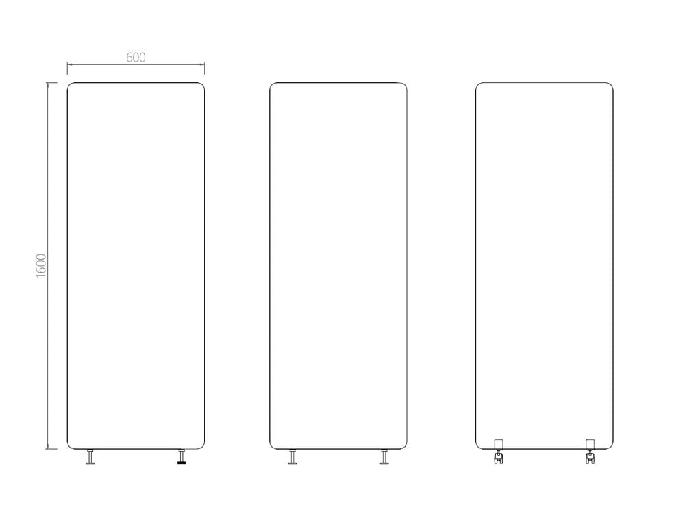 Звукопоглощающая ткань отдельно стоящая офисная перегородка WORKSPACE ECOSHIELD ARCH-00150841 - Вид №5