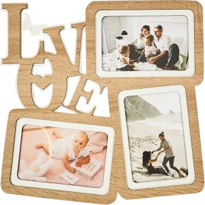 Мультирамка Love на 3 фотографии размер фото 10x15 см цвет дуб 82520988 STLM-2182223