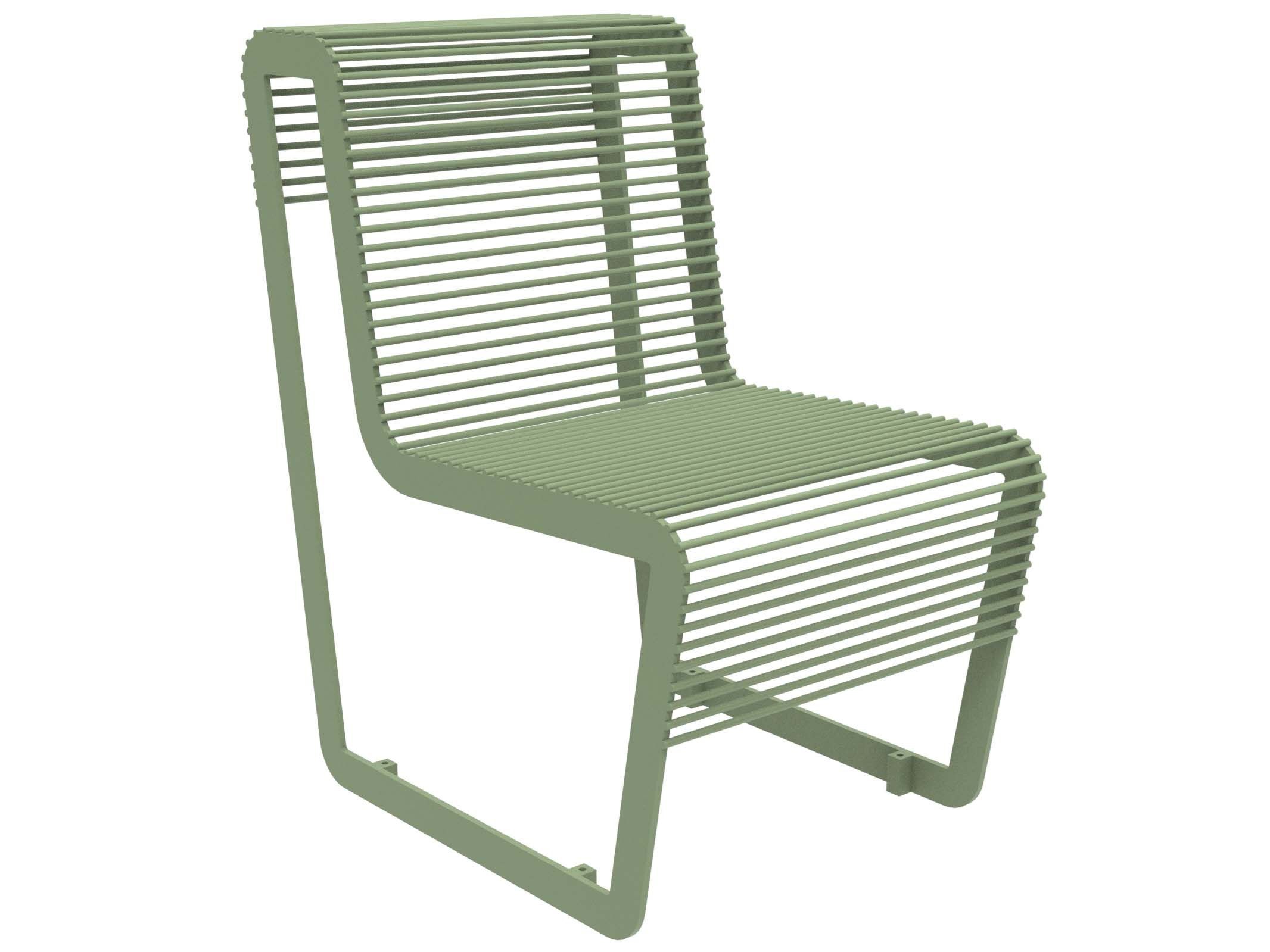 Оцинкованная стальная скамья со спинкой Lazzari Light ARCH-00005945 - Вид №7