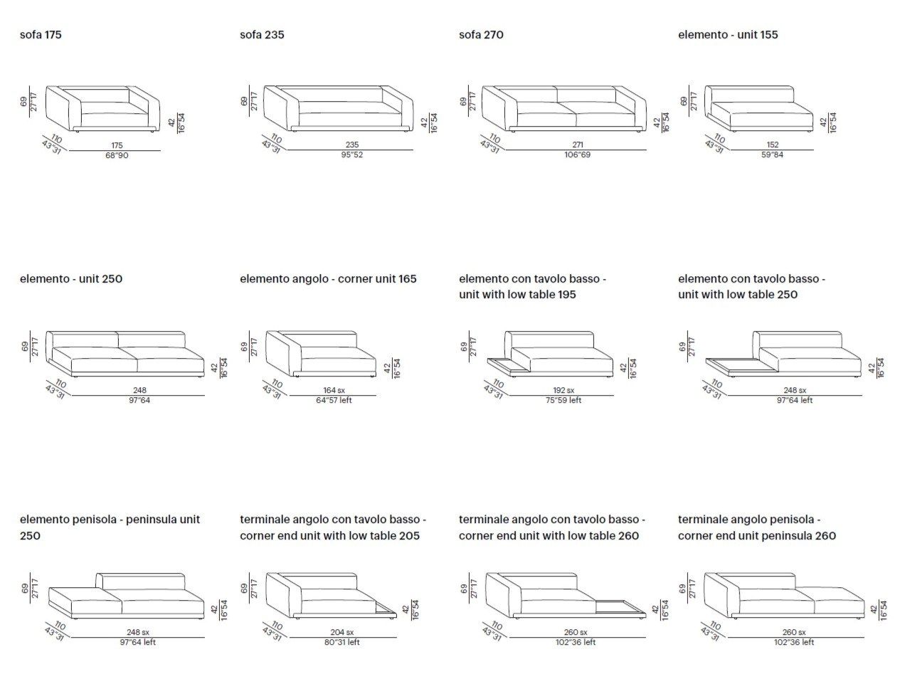 Модульный диван Meridiani MAX ARCH-00076134 - Вид №6