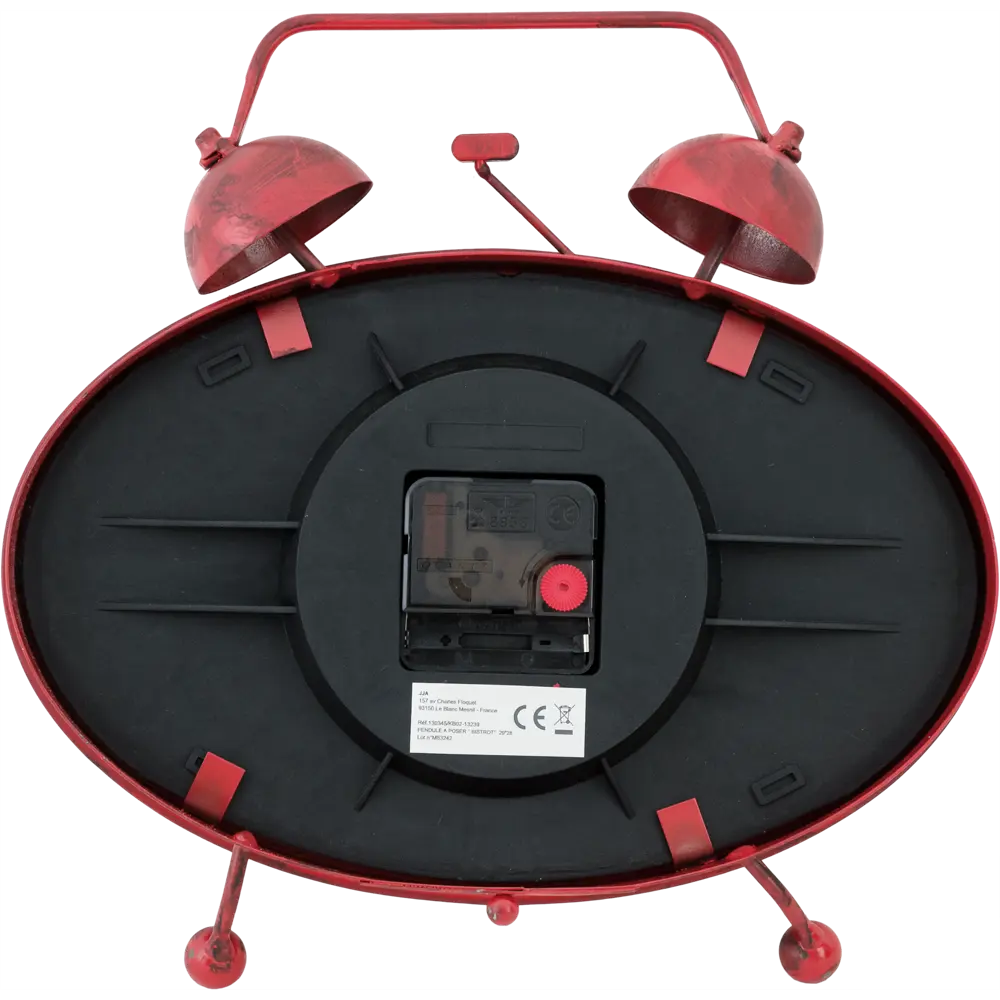 Часы настольные красные, металл Atmosphera Retro STLM-2152175 - Вид №1