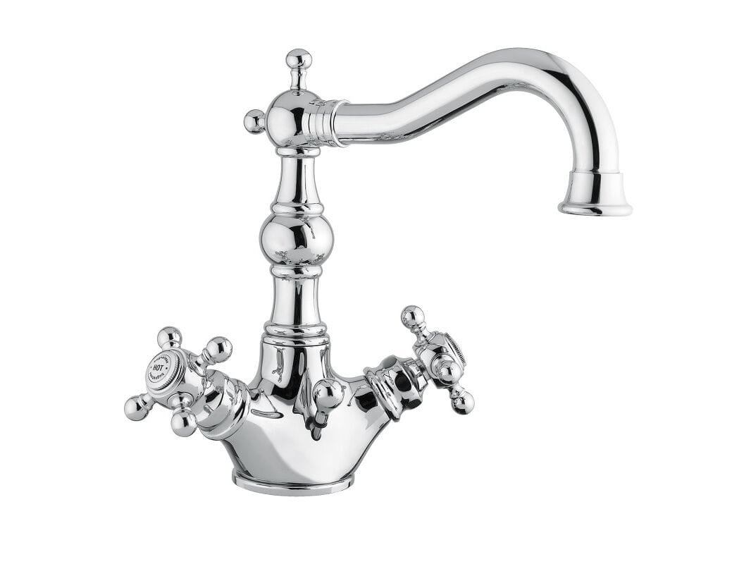 Хромированный латунный смеситель для раковины с одним отверстием Bugnatese ARCADIA ARCH-00054008 - Вид №1