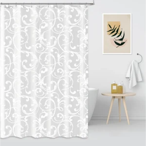 Штора для душа Swensa Viel 180x200 см полиэстер цвет белый