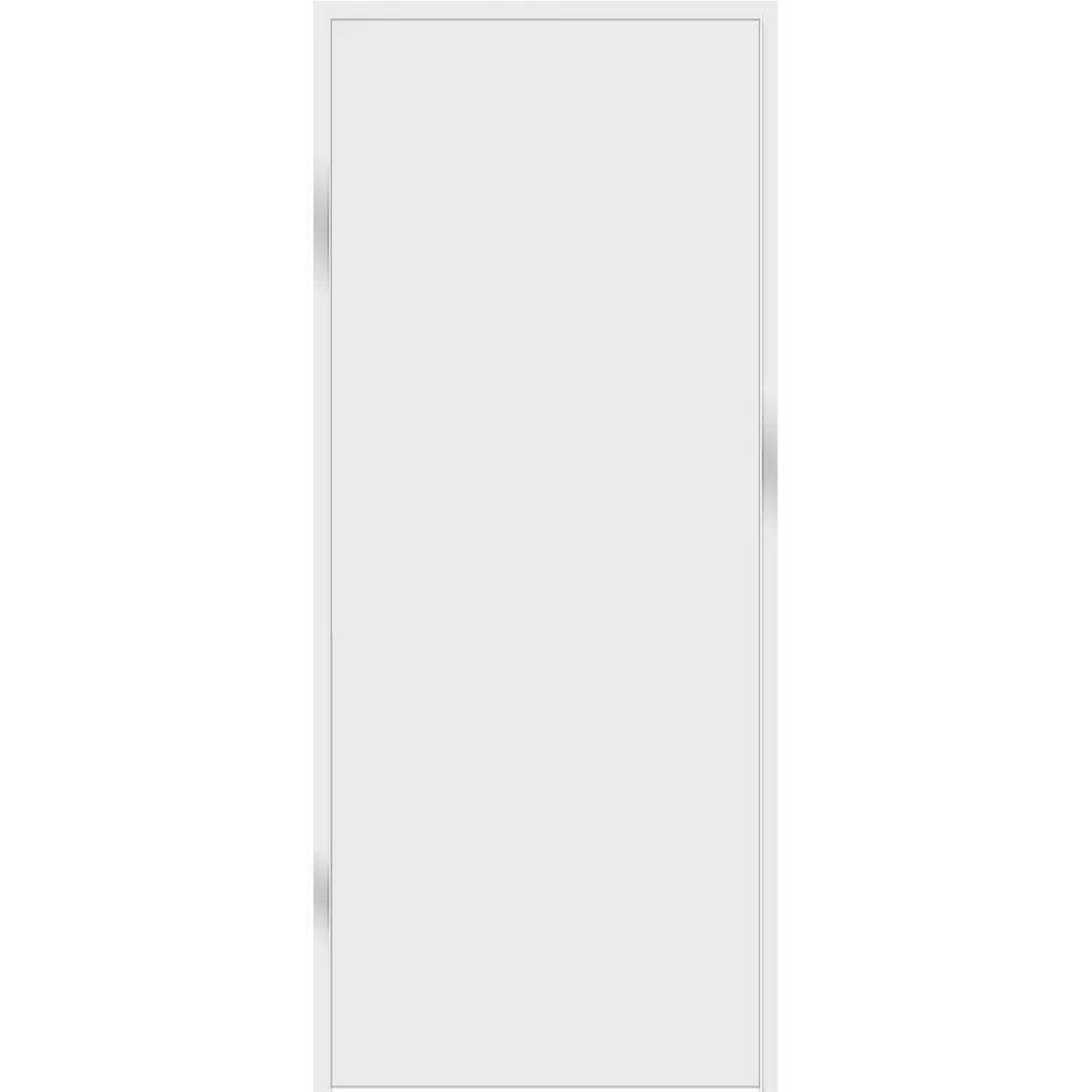 Дверь межкомнатная глухая Invisible 90x220 см цвет белый с замком правая VELLDORIS STLM-2085439 - Вид №3