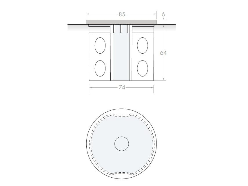 Переключатель радиаторов FOURSTEEL MIMOO SWITCH ROUND ARCH-00053503 - Вид №3