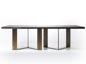 Прямоугольный стол из ископаемого дуба