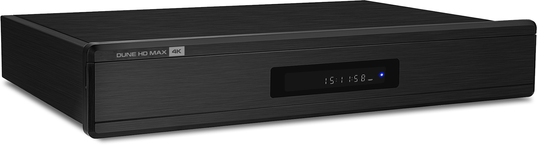 Dune HD Max 4K Hi-fi 4k mediaplayer max 4k: ultrahd/60 hz/3d/hdr/10 bit, cpu realtek 1295, ram 2 gb, flash 16 gb, 3xusb2.0, 1xusb3.0, 1xusb type-c, 2xhdd sata 3.5", micro sd, lan 1000mb/s, wifi 802.1ac, bt 4.2, hdmi 2.0a, xmos, hdmi audio-out, s/pdif, rca Santreyd 