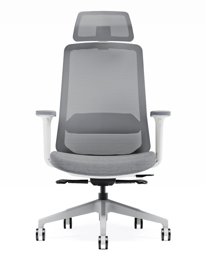Тканевое регулируемое по высоте кресло с откидывающейся спинкой с колесами WORKSPACE GEO ARCH-00141128 - Вид №4