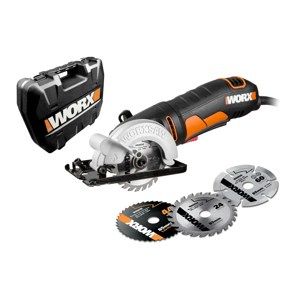 Циркулярная мини-пила Worx WX423, 85мм, 400Вт STLM-2186973 - Вид №2