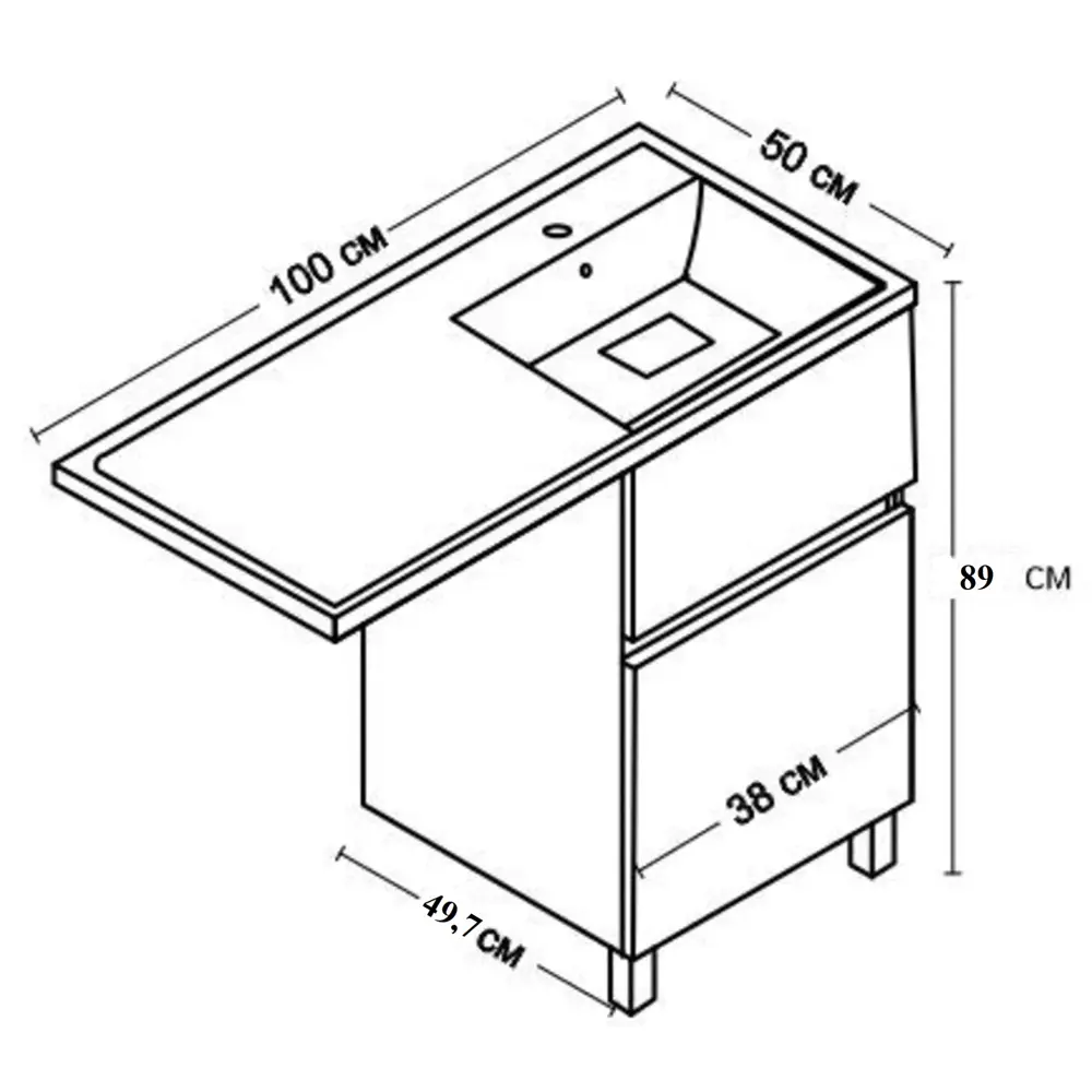 Santreyd Mira-1000 — накладная раковина из литьевого мрамора для современной ванной 82825116 STLM-0036598 - Вид №5