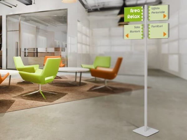 Двухсторонняя алюминиевая напольная витрина для брошюр STUDIO T InUno ARCH-00099707 - Вид №13