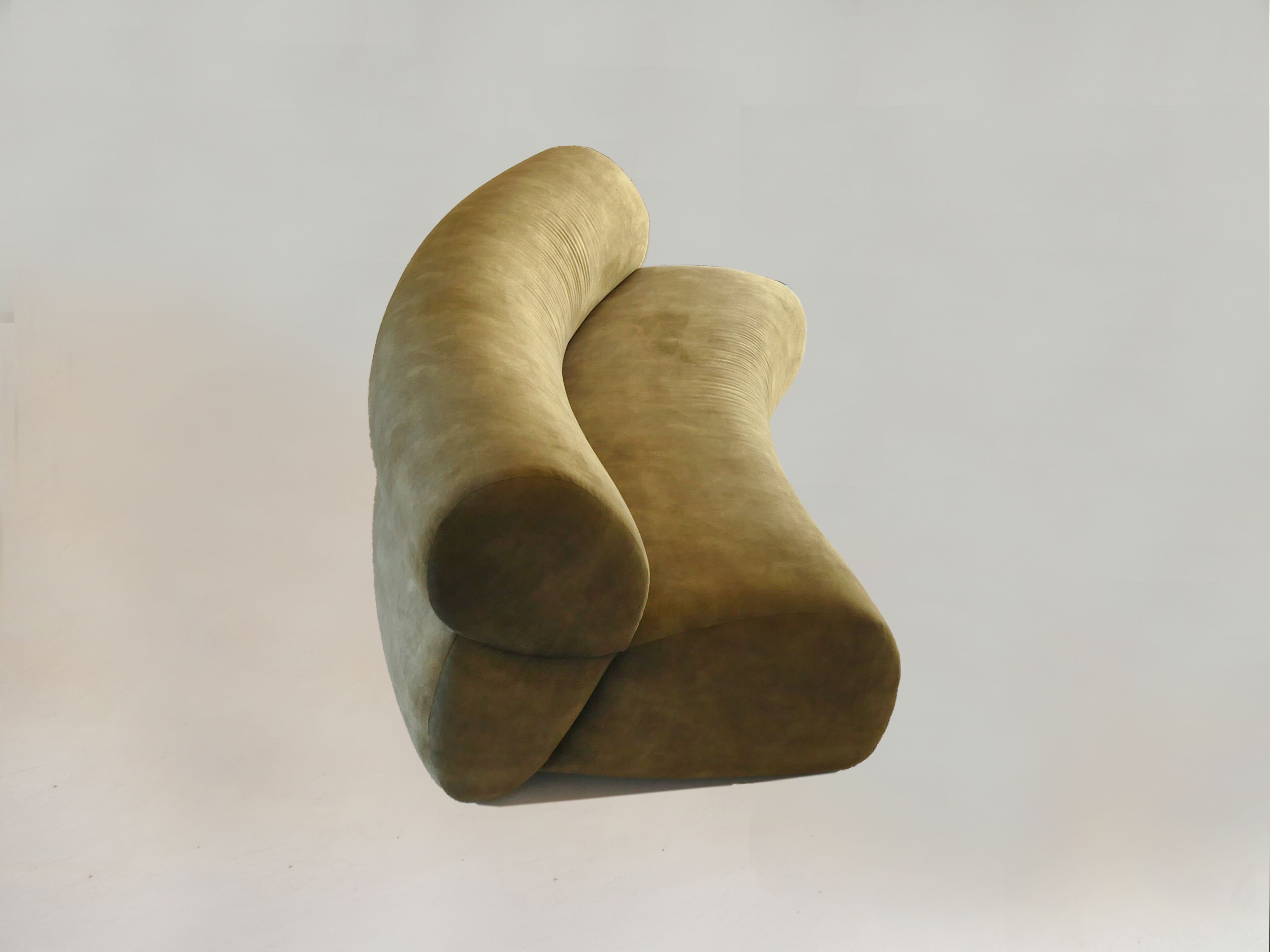 3-местный бархатный изогнутый диван DOVAIN STUDIO Pipa ARCH-00064880 - Вид №11