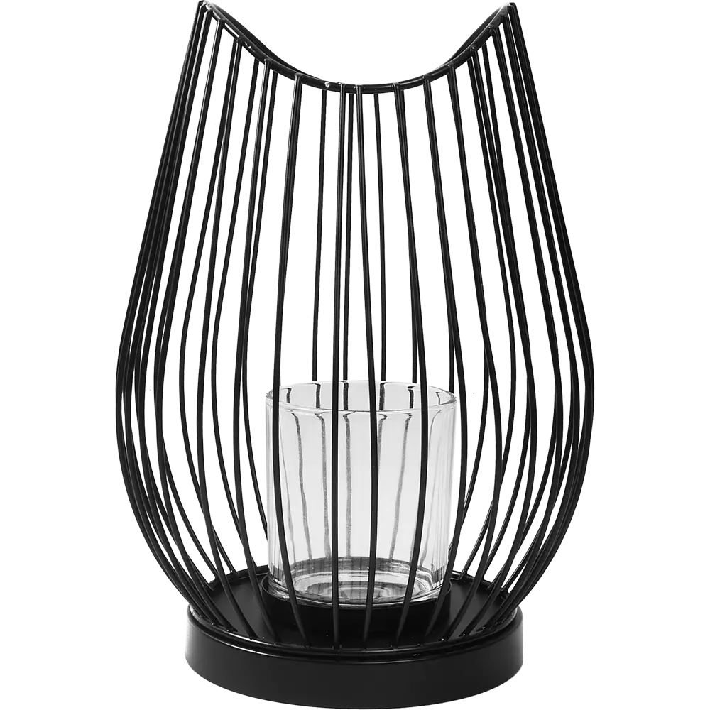 Подсвечник для свечи Atmosphera 17x23.5 см черный STLM-2191529