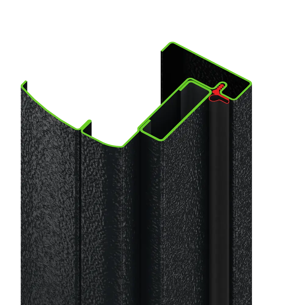Дверь входная металлическая Премиум New 98x205 см правая венге с зеркалом DOORHAN STLM-2113550 - Вид №5