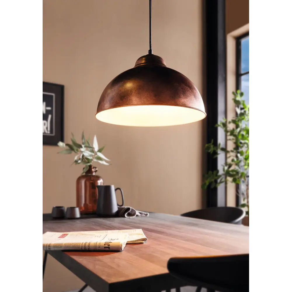 Подвесной светильник Eglo Truro-2 1хE27x60 Вт цвет медный/патина 18559785 STLM-2128675  - Вид №7