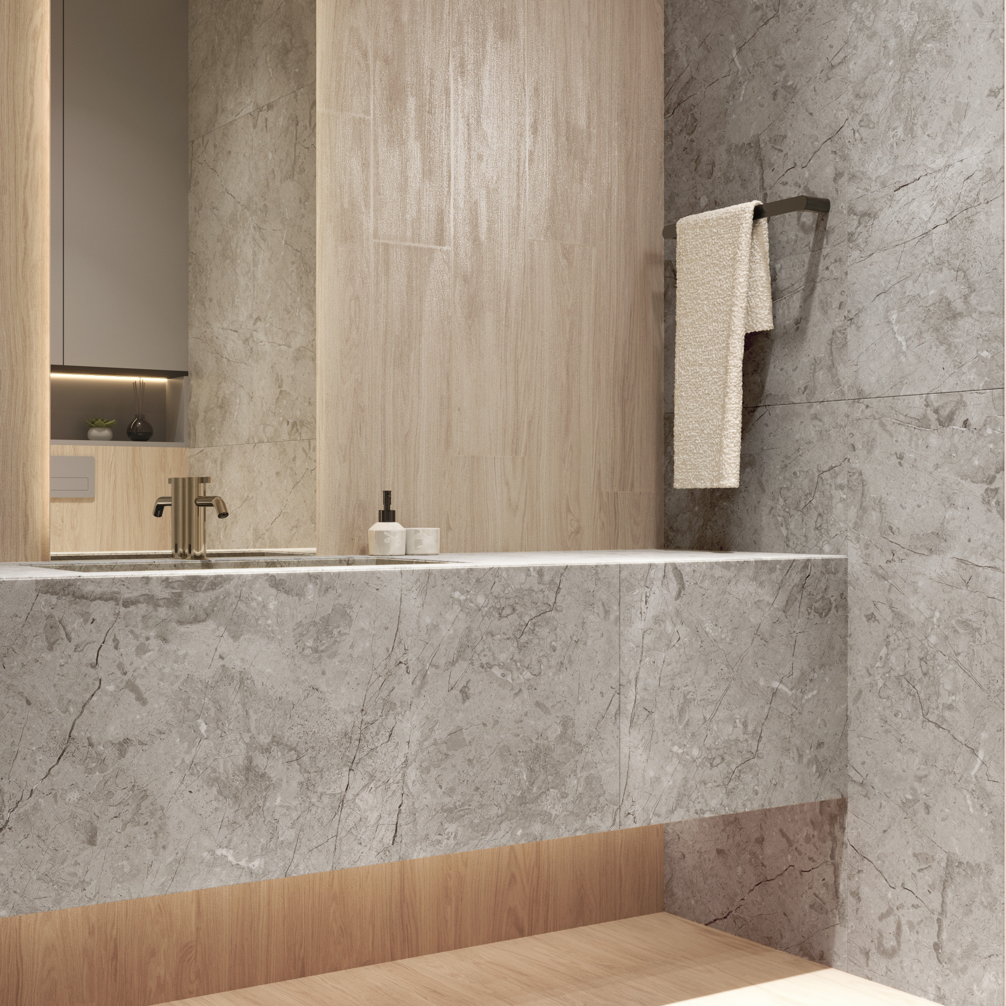 Керамогранит CRISSEL WOOD PINE 20х120 Creanza CW-RT07-B 