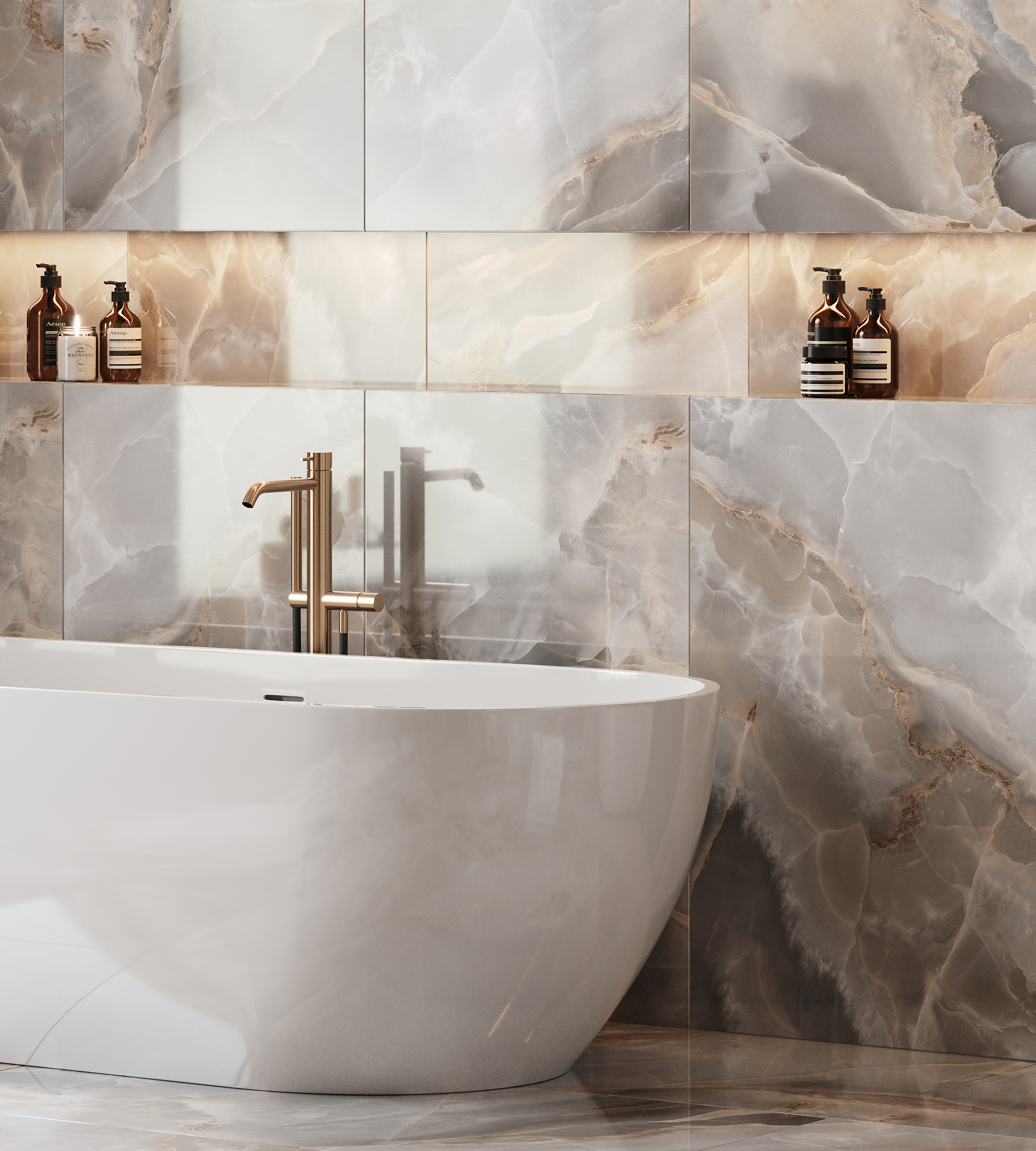 Керамогранит ONYX ROYAL 60х120 Arcadia Ceramica FP1038-A - Вид №1