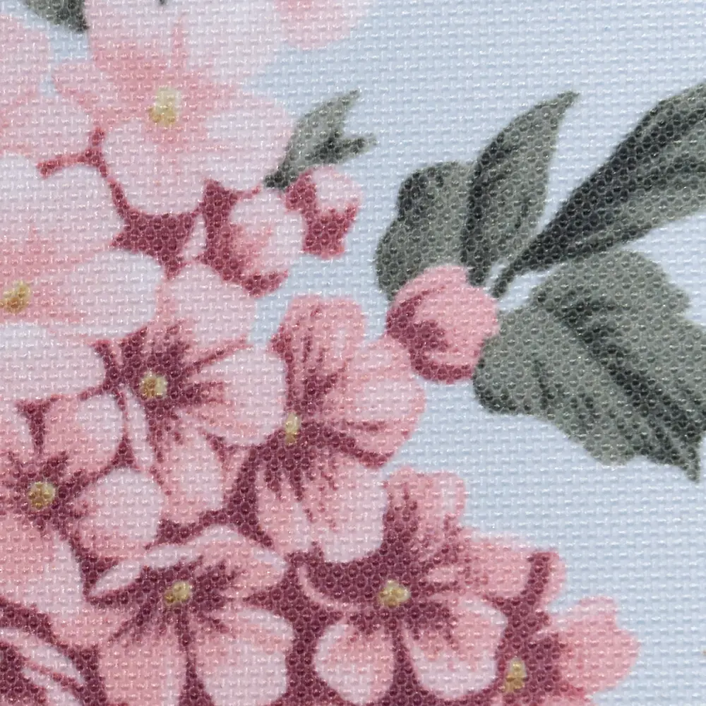 Штора на ленте «Розы» 140х260 см цвет голубой SEASONS STLM-2116780 - Вид №2