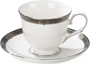10668218 Lenox Набор из 2 чашек чайно-кофейных с блюдцами Lenox  "Классические ценности" 180мл, 2шт Фарфор костяной