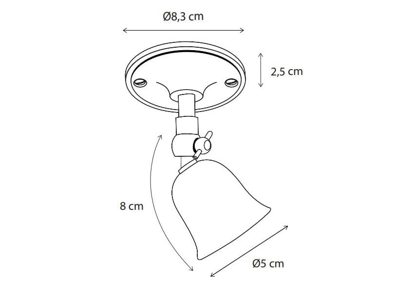 Регулируемый светодиодный потолочный светильник из латуни Authentage Lighting Fleure ARCH-00056322 - Вид №2