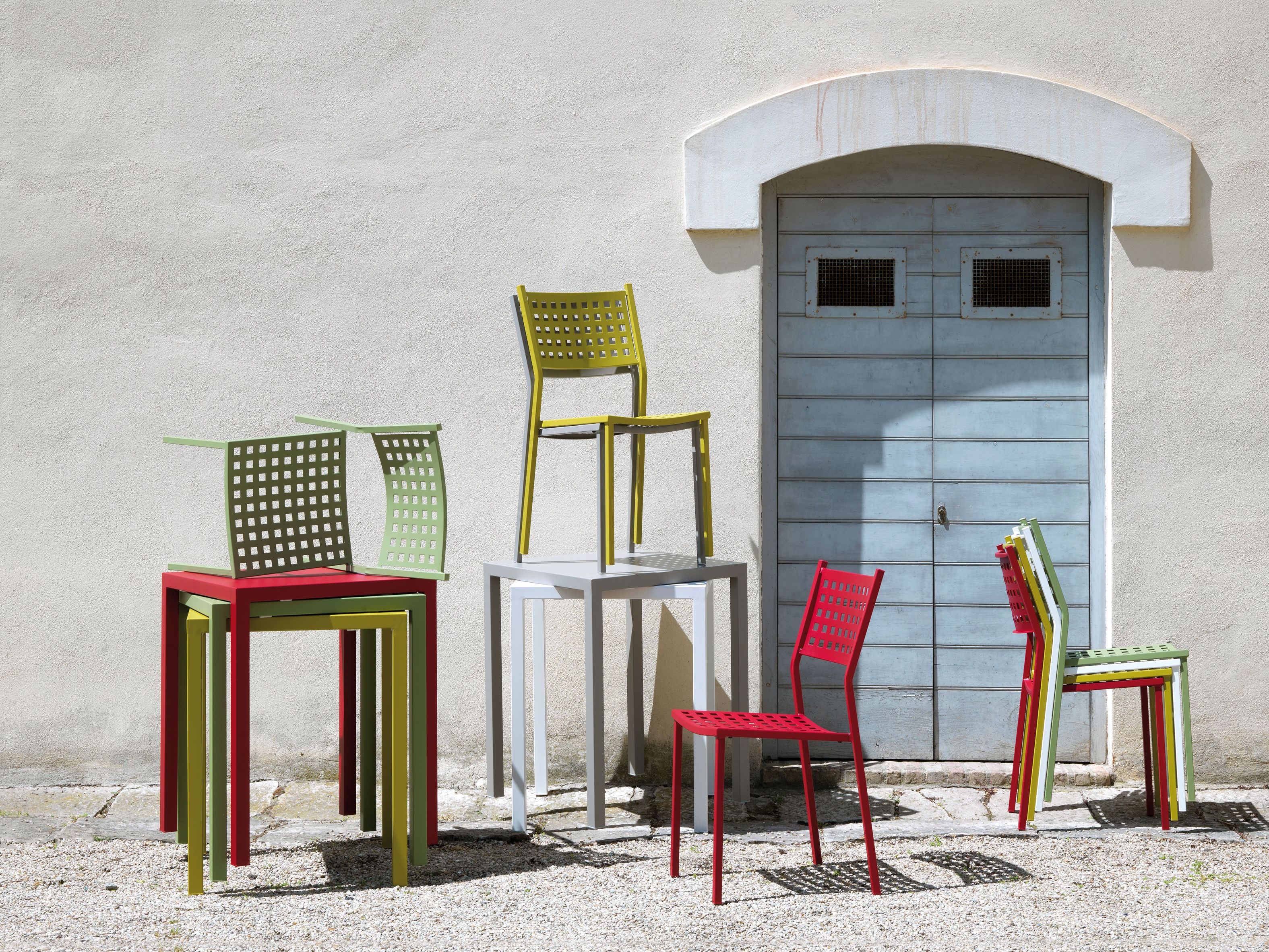 Металлический штабелируемый садовый стул Vermobil ARCH-00044457 - Вид №6