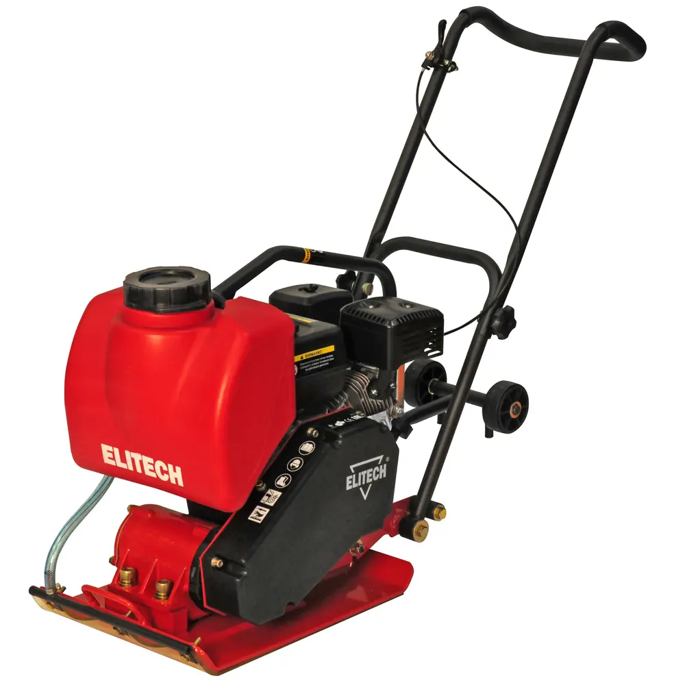 Бензиновая виброплита Elitech ПВТ 60БВЛ с системой полива и транспортировочными колесами 85089137 STLM-0058621